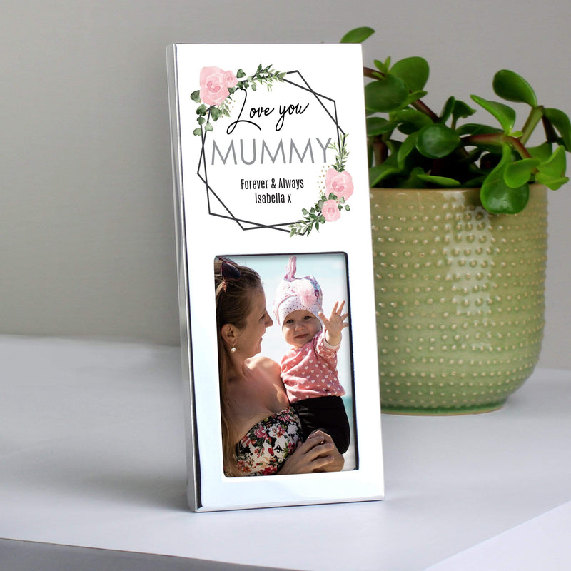 Personalised Memento Photo Frames, Albums and Guestbooks Personalised Abstract Rose 2x3 Photo Frame