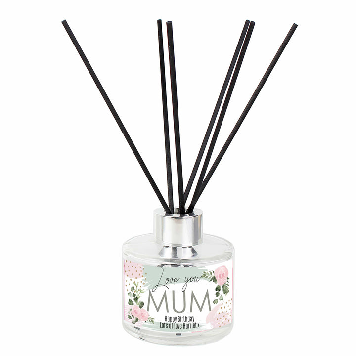 Personalised Memento Candles &amp; Reed Diffusers Personalised Abstract Rose Reed Diffuser