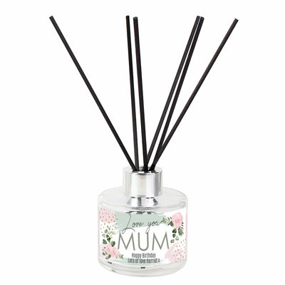 Personalised Memento Candles & Reed Diffusers Personalised Abstract Rose Reed Diffuser