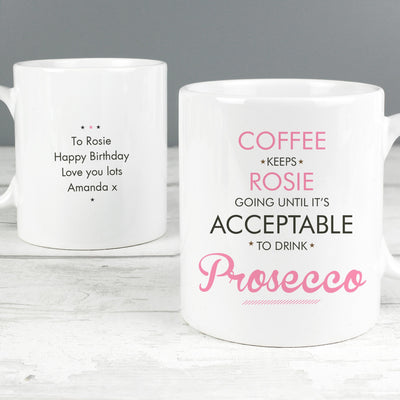 Personalised Memento Personalised Acceptable to Drink Mug