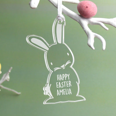 Personalised Memento Personalised Acrylic Easter Bunny Decoration
