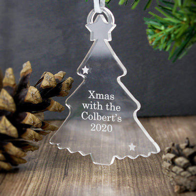 Personalised Memento Christmas Decorations Personalised Acrylic Tree Decoration