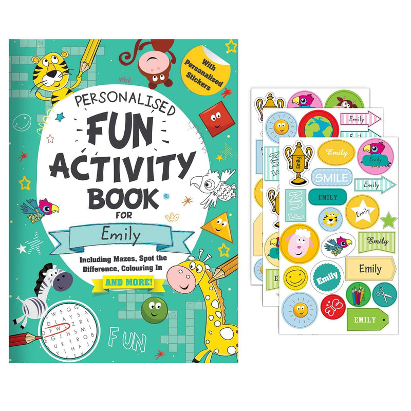 Personalised Memento Books Personalised Activity Book with Stickers