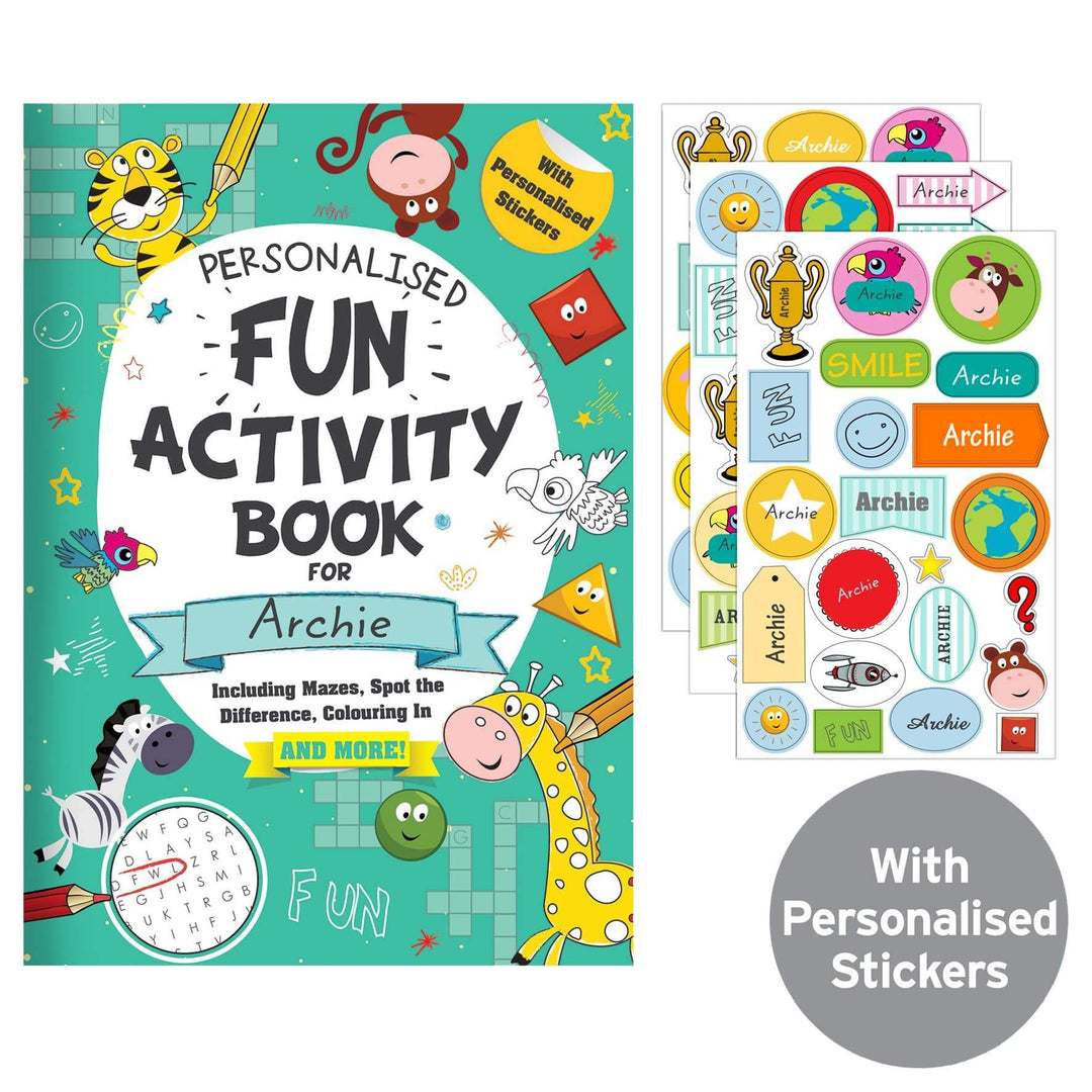Personalised Memento Books Personalised Activity Book with Stickers