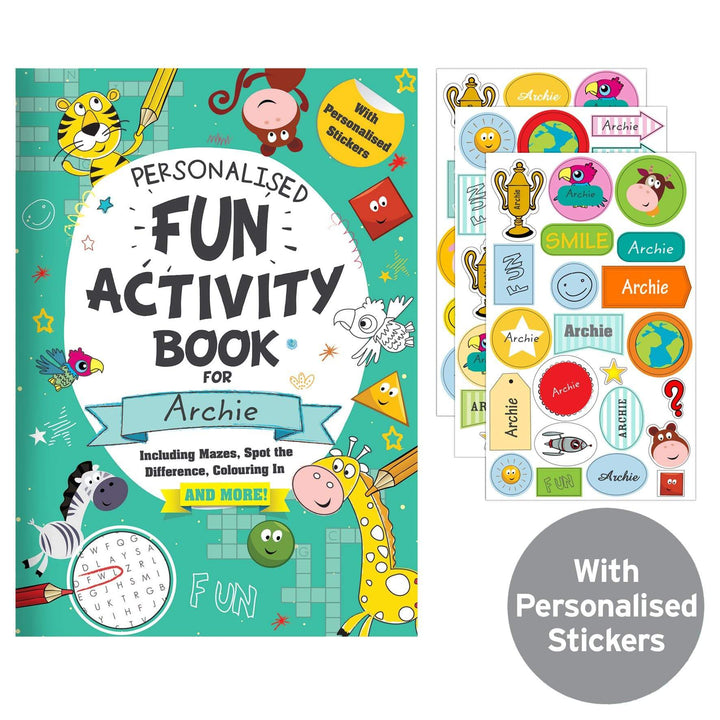 Personalised Memento Books Personalised Activity Book with Stickers
