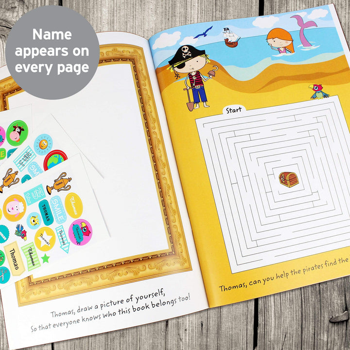 Personalised Memento Books Personalised Activity Book with Stickers
