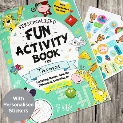 Personalised Memento Books Personalised Activity Book with Stickers