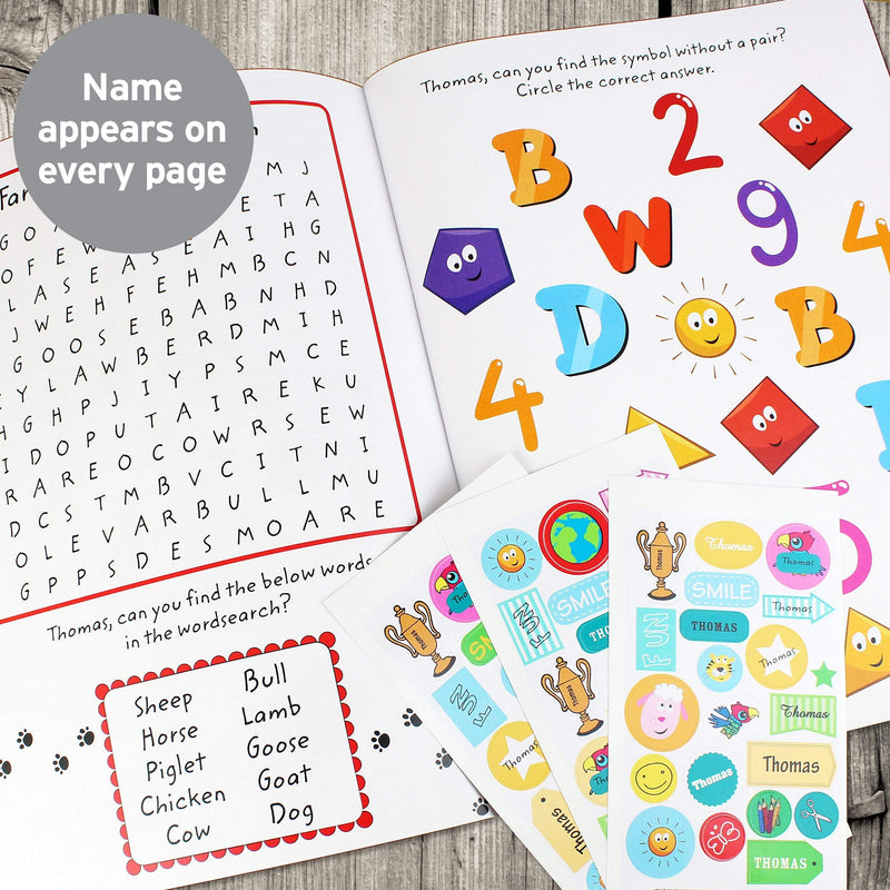 Personalised Activity Book with Stickers Delivered | The Personal Shop