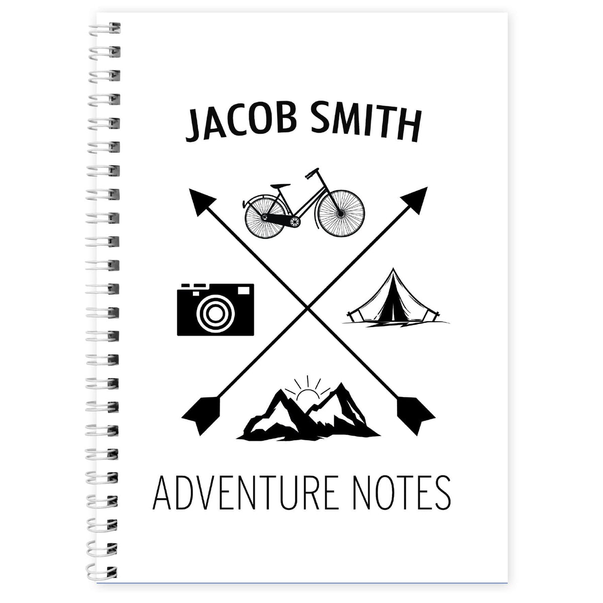 Personalised Memento Stationery & Pens Personalised Adventure A5 Notebook