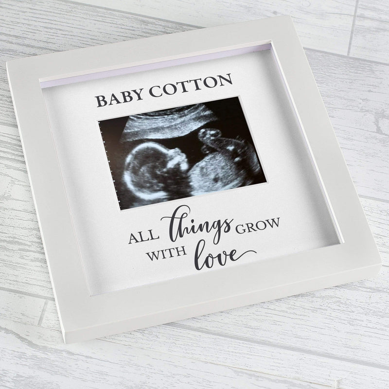 Personalised Memento Photo Frames, Albums and Guestbooks Personalised All Things Grow Baby Scan Frame