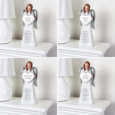 Personalised Memento Christmas Decorations Personalised Angel Ornament