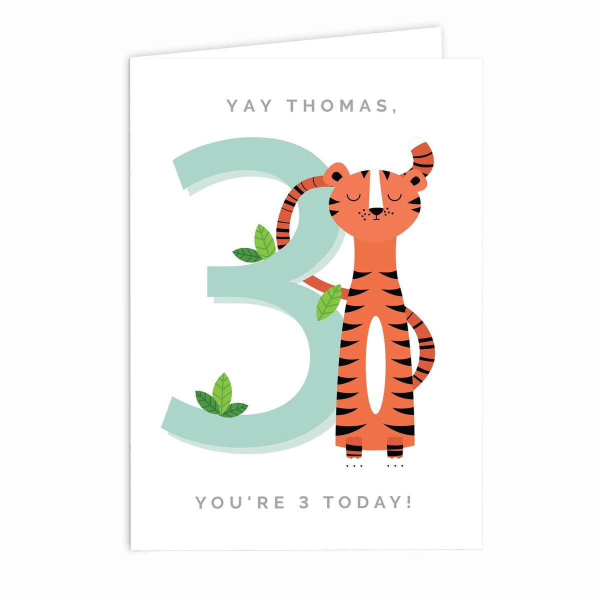 Personalised Memento Greetings Cards Personalised Animal Birthday Card