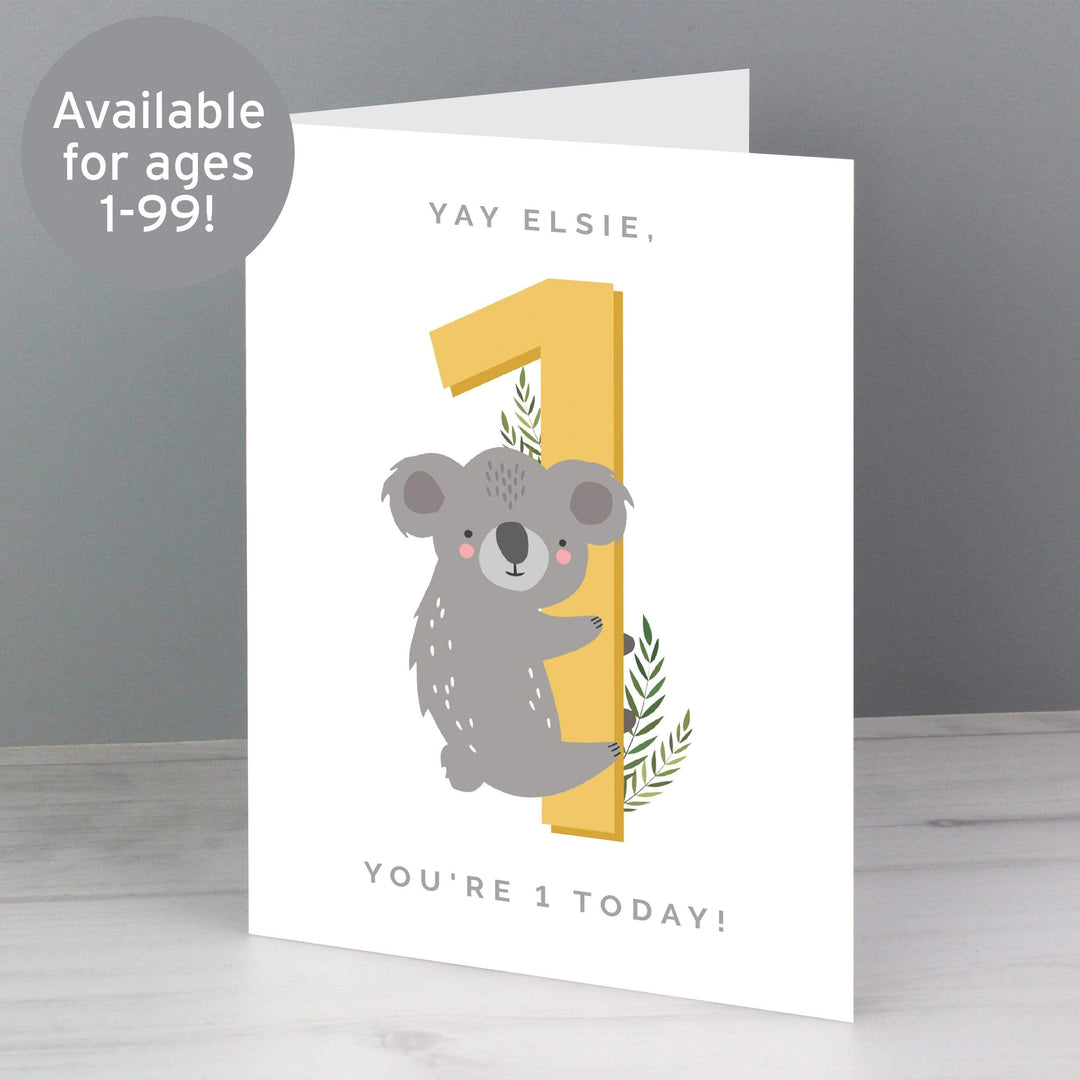 Personalised Memento Greetings Cards Personalised Animal Birthday Card