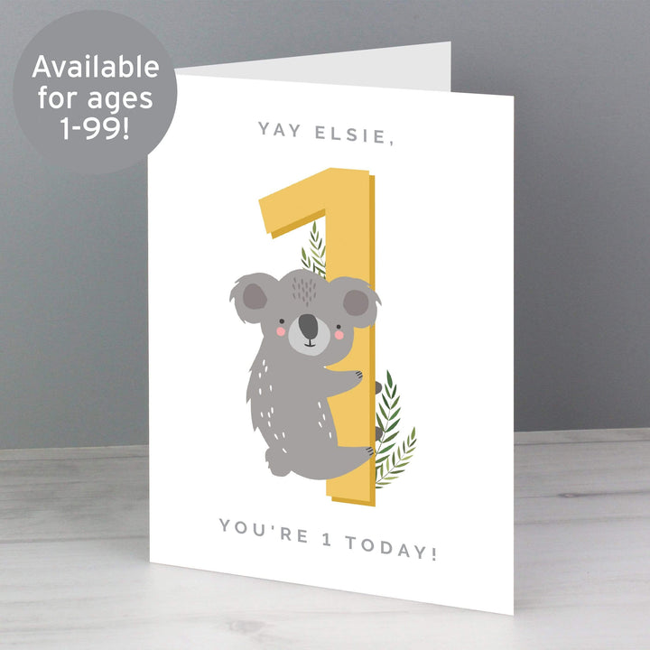 Personalised Memento Greetings Cards Personalised Animal Birthday Card