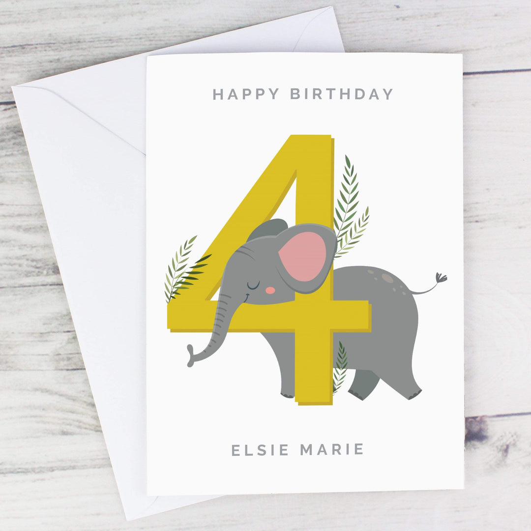 Personalised Memento Greetings Cards Personalised Animal Birthday Card
