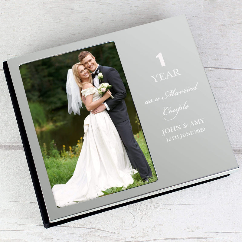 Personalised Memento Photo Frames, Albums and Guestbooks Personalised Anniversary 6x4 Photo Frame Album