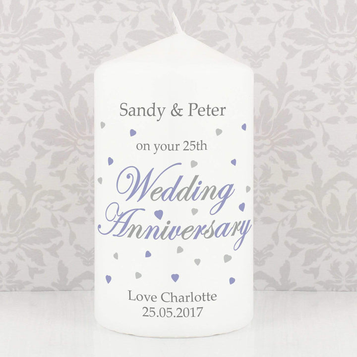 Personalised Memento Candles &amp; Reed Diffusers Personalised Anniversary Candle