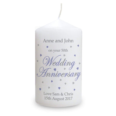 Personalised Memento Candles & Reed Diffusers Personalised Anniversary Candle