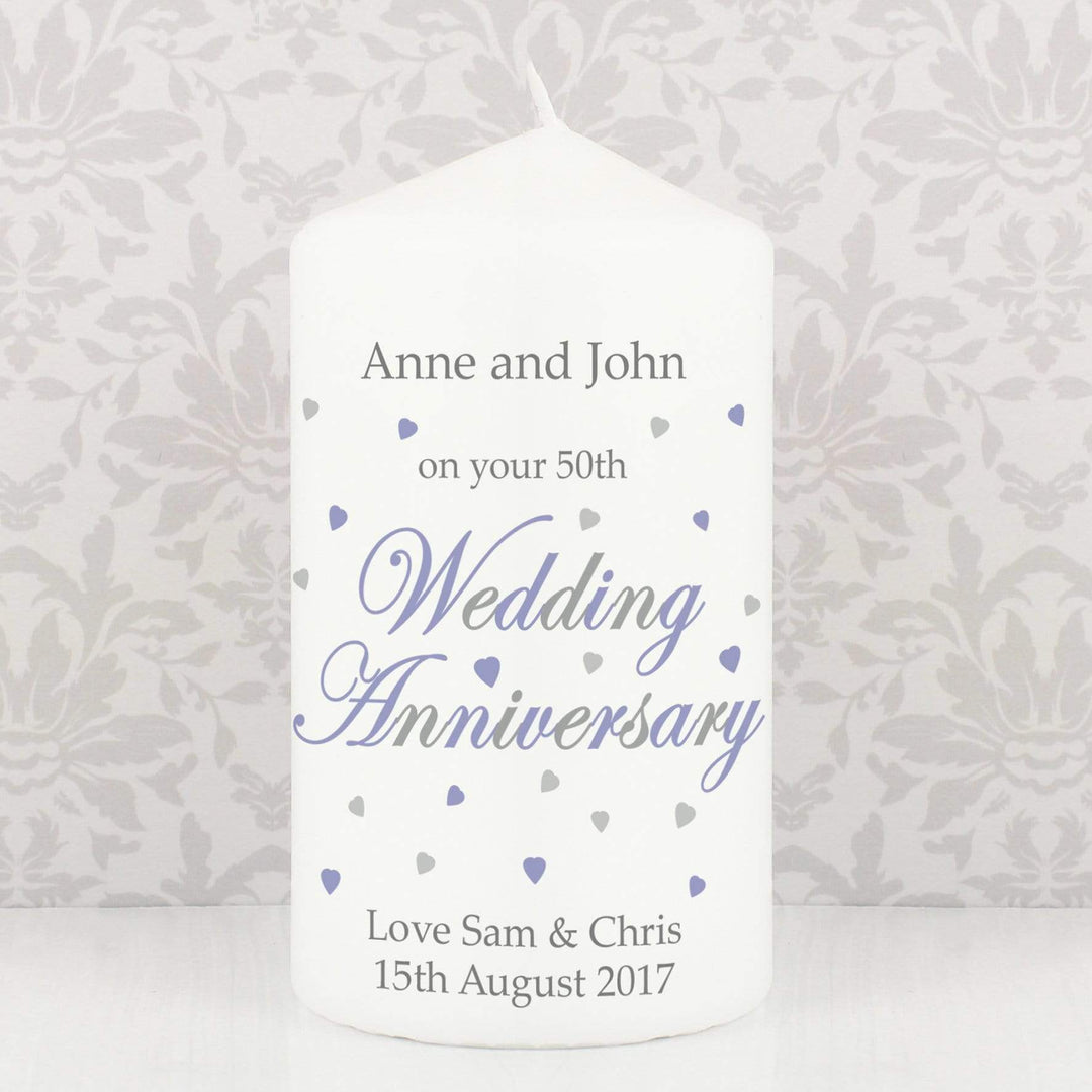 Personalised Memento Candles &amp; Reed Diffusers Personalised Anniversary Candle