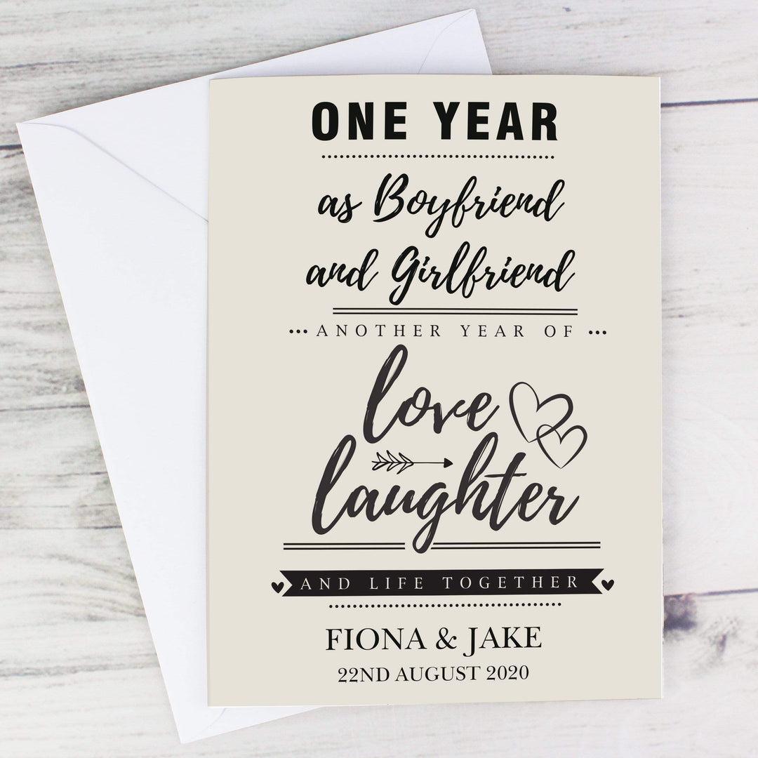 Personalised Memento Greetings Cards Personalised Anniversary Card