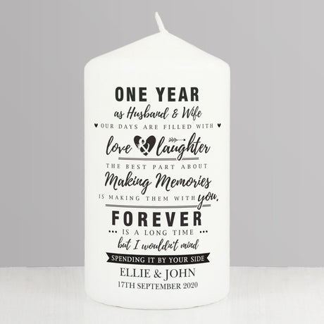 Personalised 1st Wedding Anniversary Gifts (Paper Anniversary)