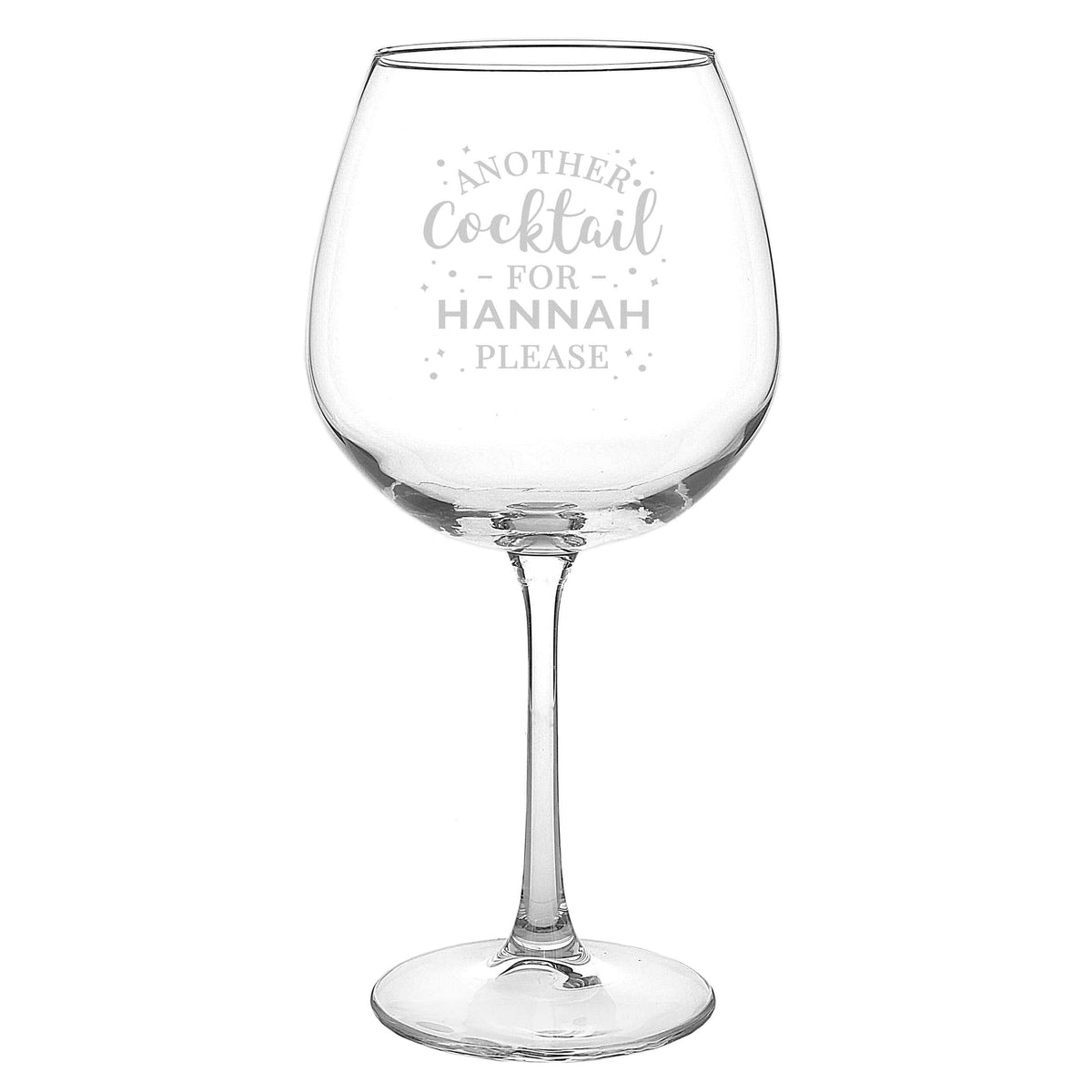 Personalised Memento Glasses & Barware Personalised Another Cocktail Balloon Glass