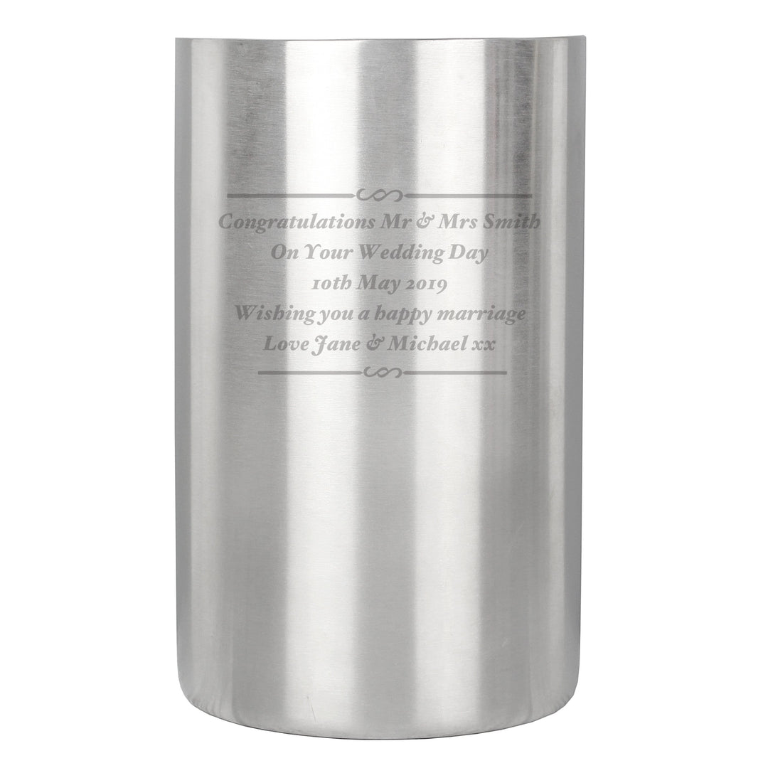 Personalised Memento Glasses &amp; Barware Personalised Any Message Wine Cooler