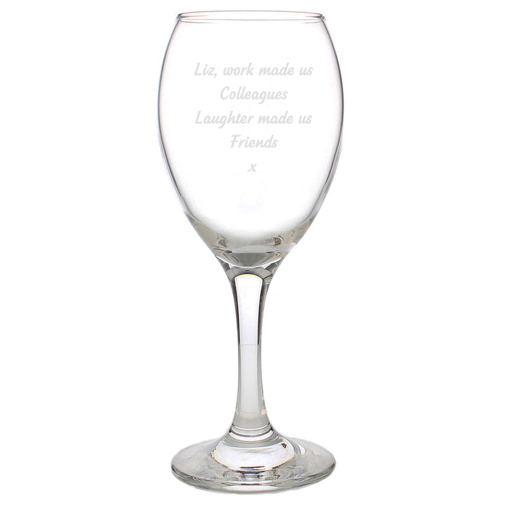 Personalised Memento Glasses &amp; Barware Personalised Any Message Wine Glass