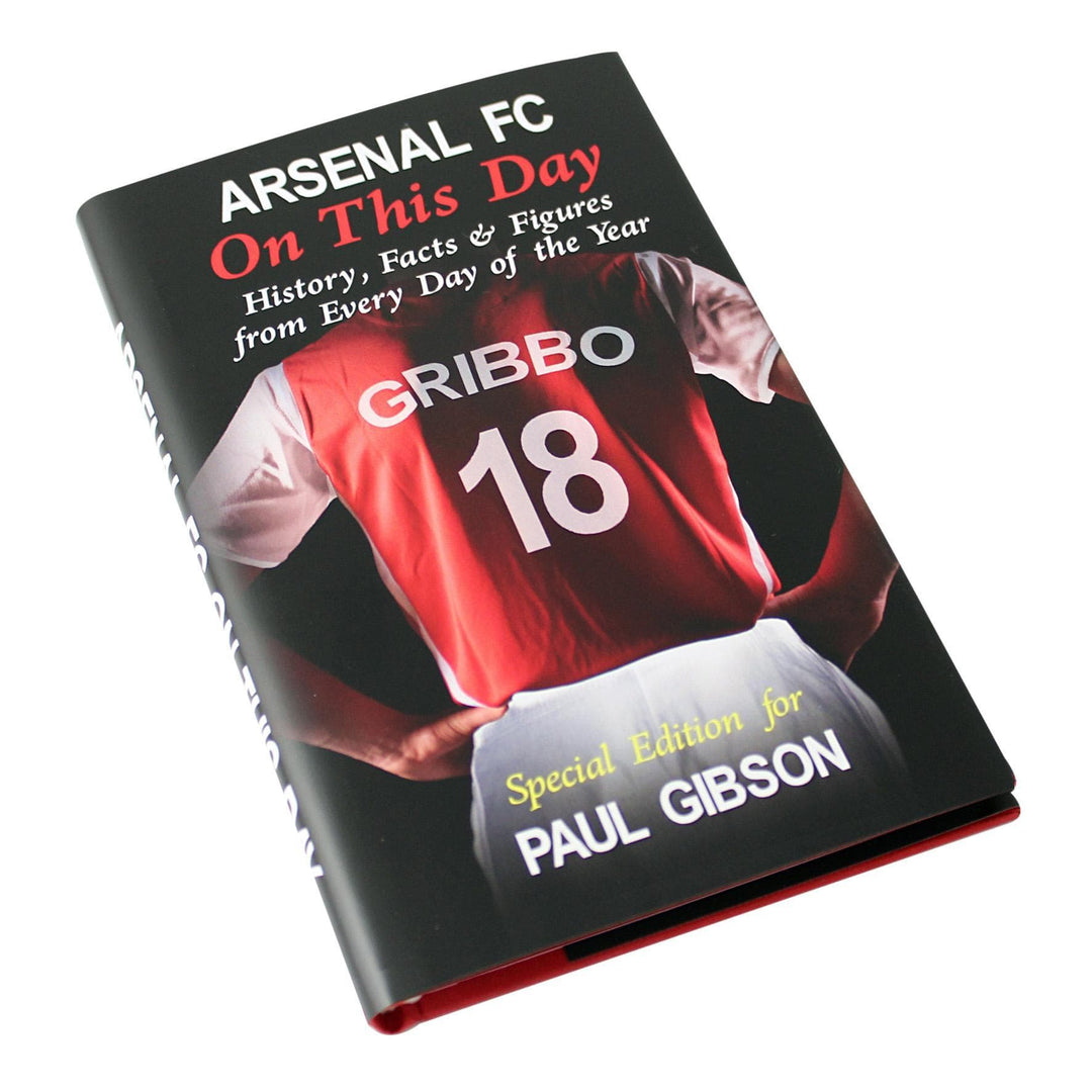 Personalised Memento Personalised Arsenal On This Day Book
