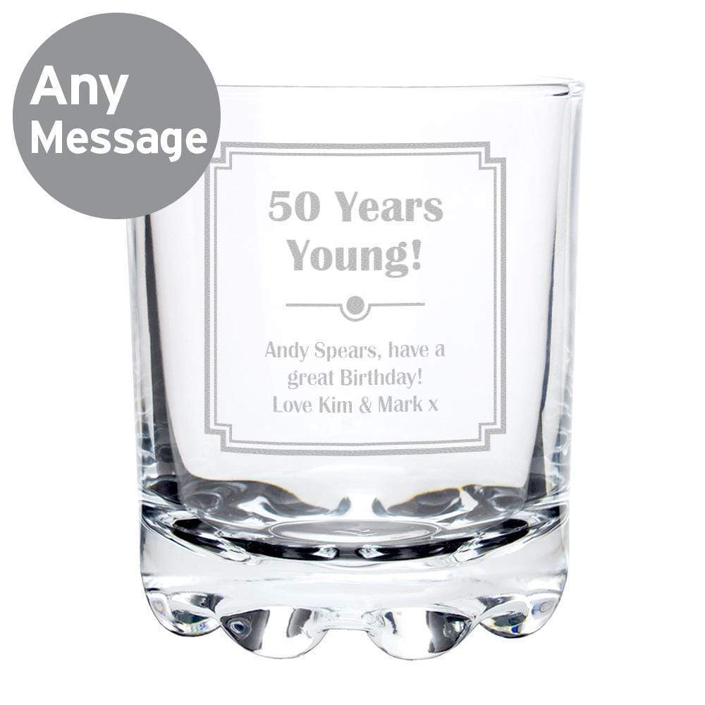 Personalised Memento Glasses &amp; Barware Personalised Art DecoTumbler