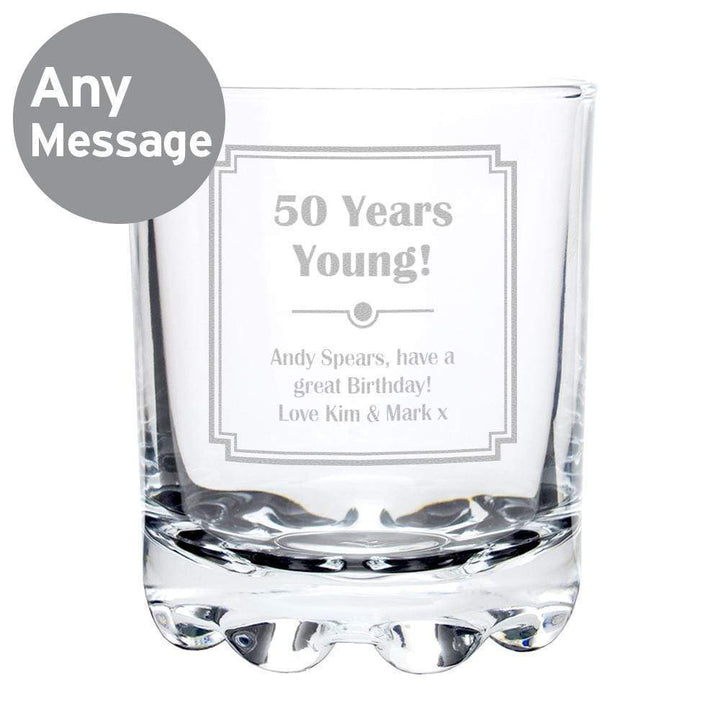 Personalised Memento Glasses &amp; Barware Personalised Art DecoTumbler