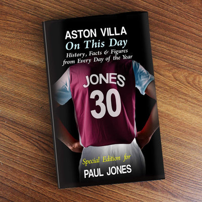 Personalised Memento Books Personalised Aston Villa on this Day Book