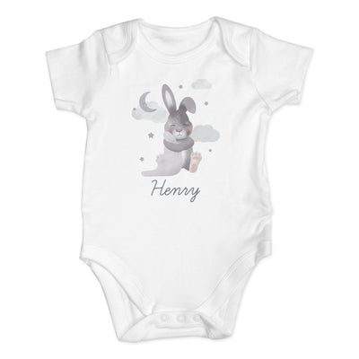 Personalised Memento Clothing Personalised Baby Bunny 0-3 Months Baby Vest