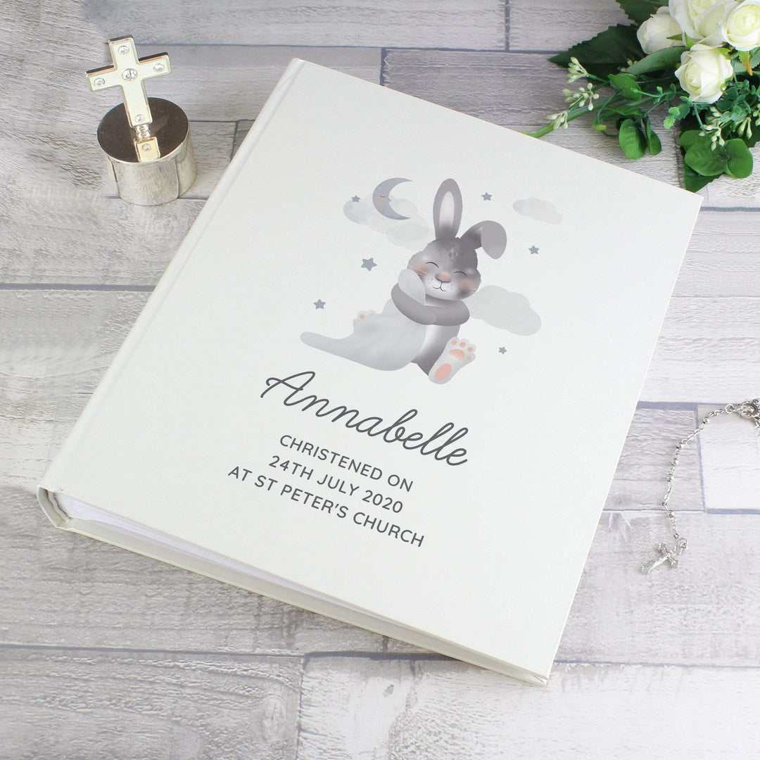 Personalised Memento Photo Frames, Albums and Guestbooks Personalised Baby Bunny Album with Sleeves