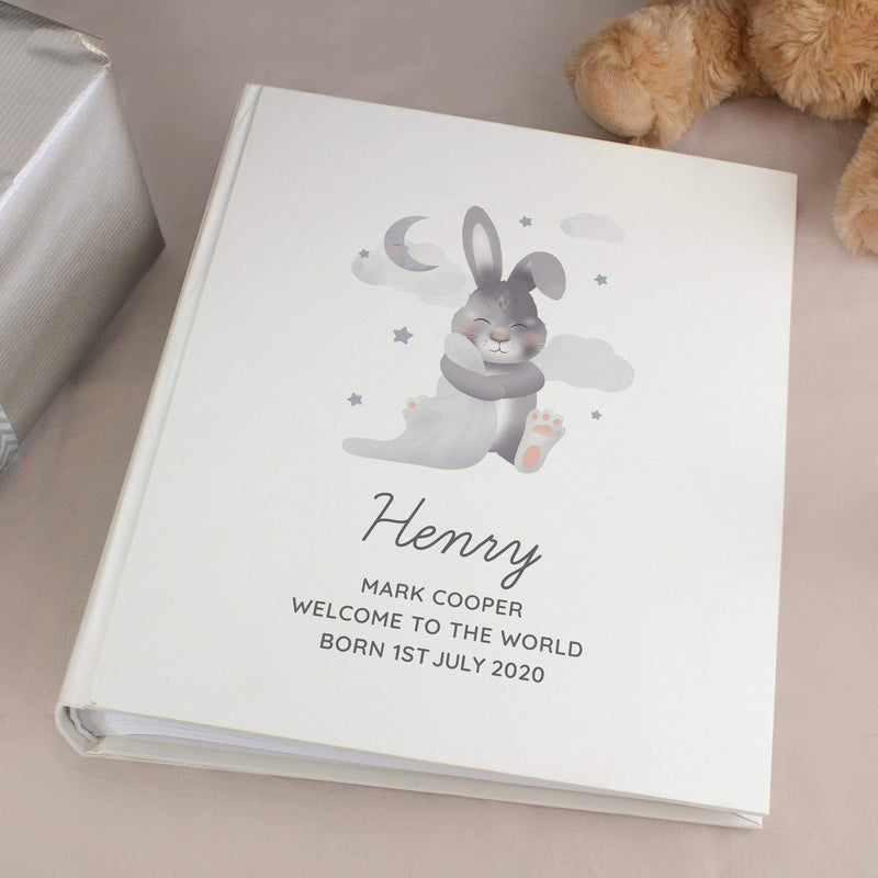 Personalised Memento Photo Frames, Albums and Guestbooks Personalised Baby Bunny Album with Sleeves