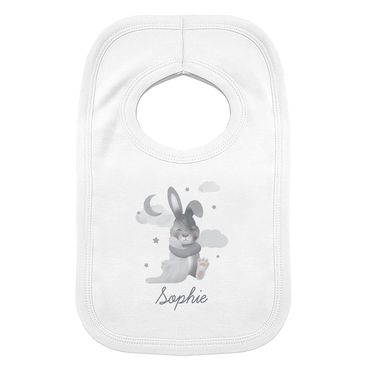 Personalised Memento Mealtime Essentials Personalised Baby Bunny Bib