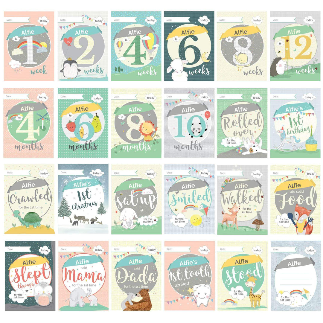 Personalised Memento Greetings Cards Personalised Baby Cards: For Milestone Moments
