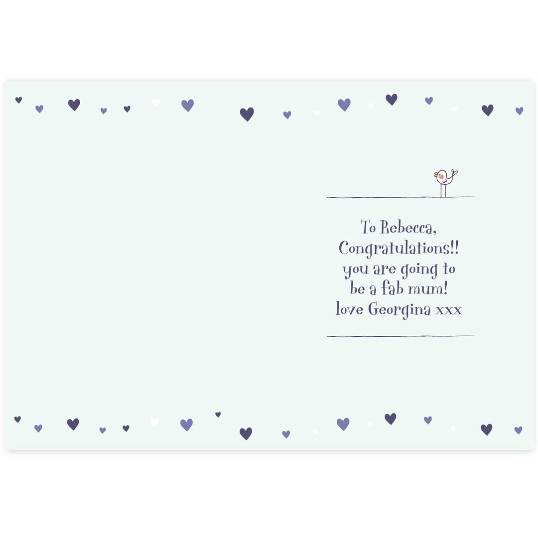 Personalised Memento Greetings Cards Personalised Baby Shower Umbrella Card