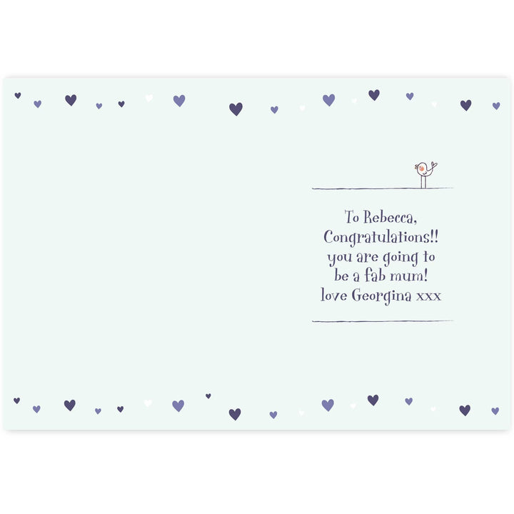 Personalised Memento Greetings Cards Personalised Baby Shower Umbrella Card