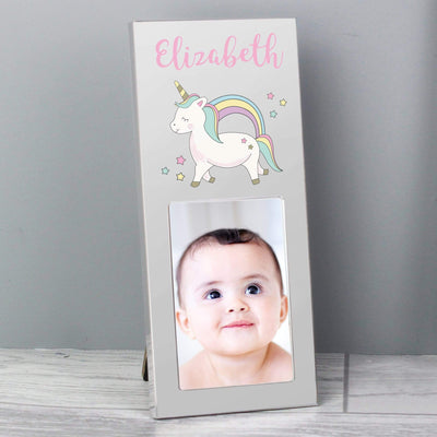Personalised Memento Photo Frames, Albums and Guestbooks Personalised  Baby Unicorn 2x3 Photo Frame