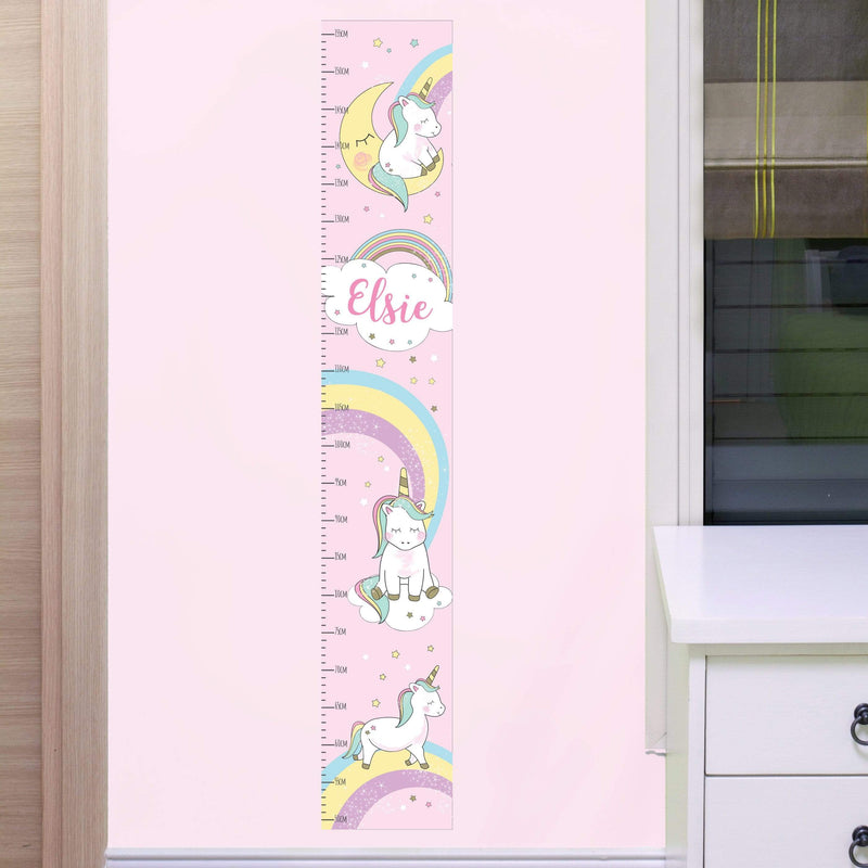 Personalised Memento Keepsakes Personalised Baby Unicorn Height Chart