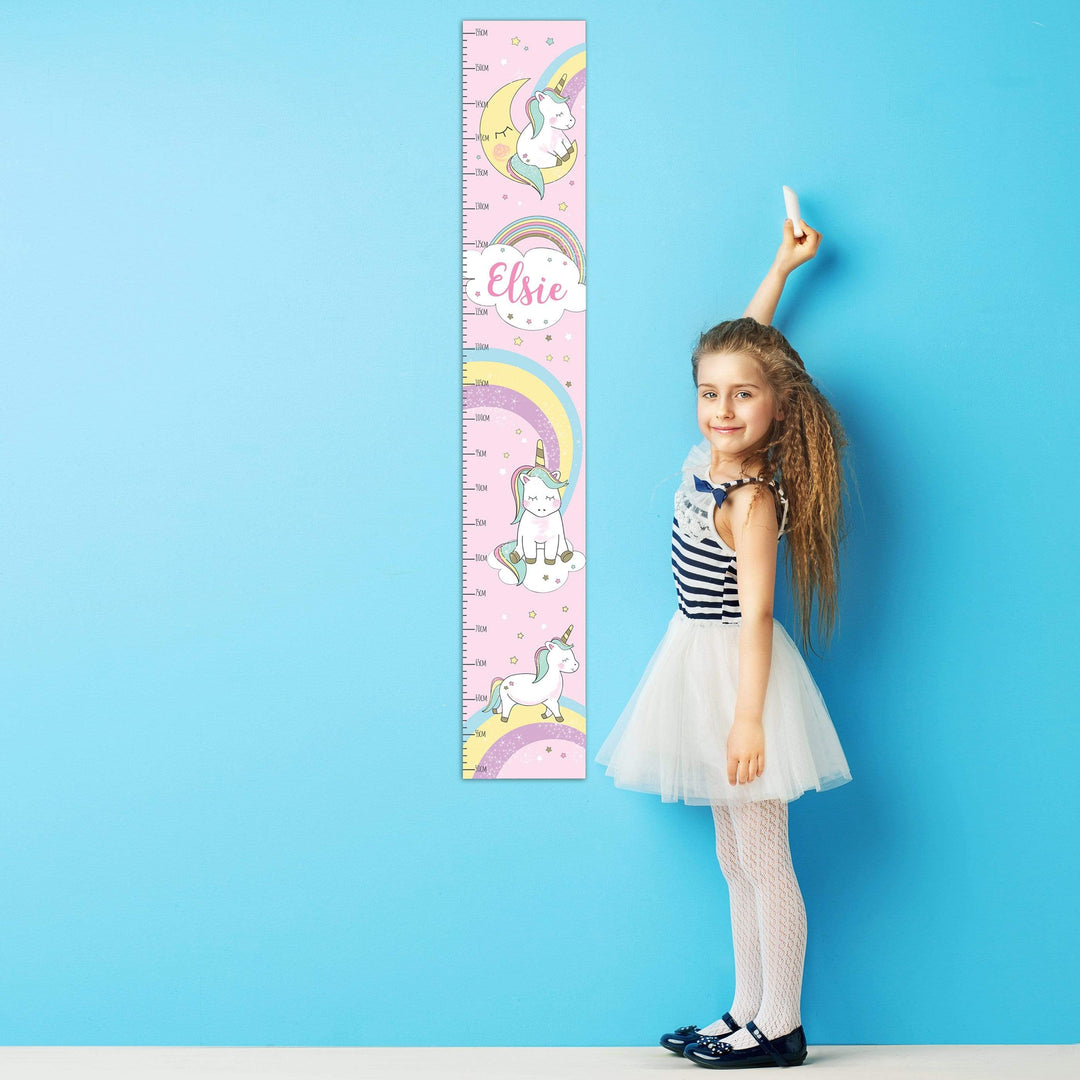 Personalised Memento Keepsakes Personalised Baby Unicorn Height Chart