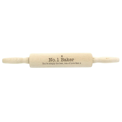 Personalised Memento Personalised Baker Rolling Pin