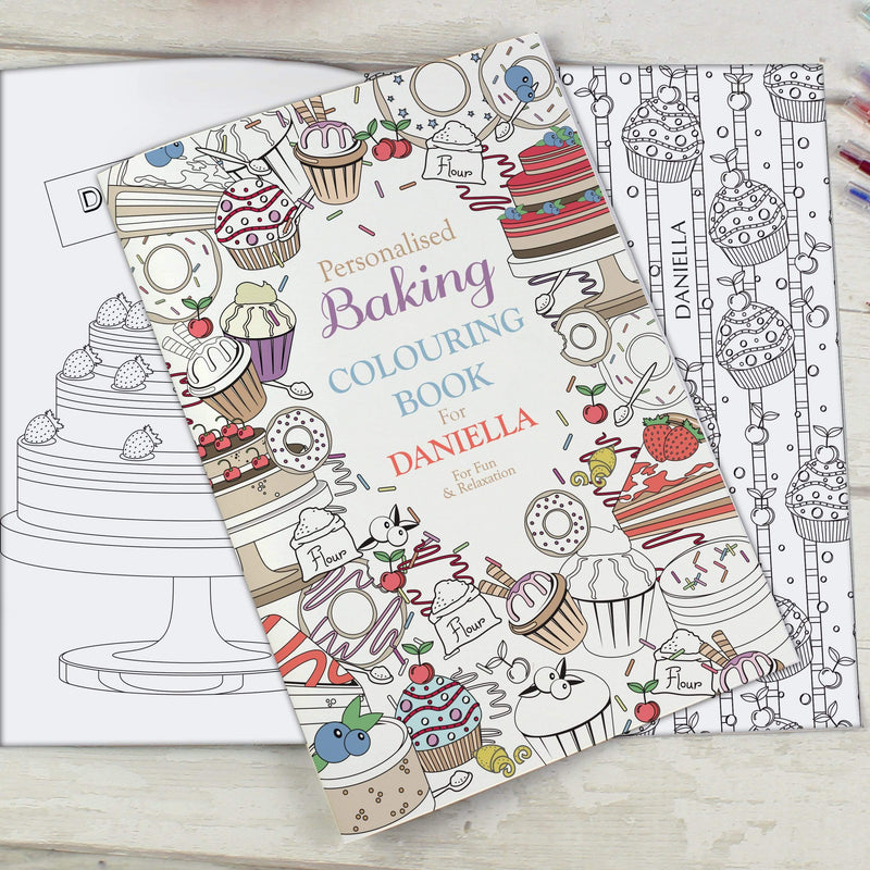 Personalised Memento Books Personalised Baking Colouring Book