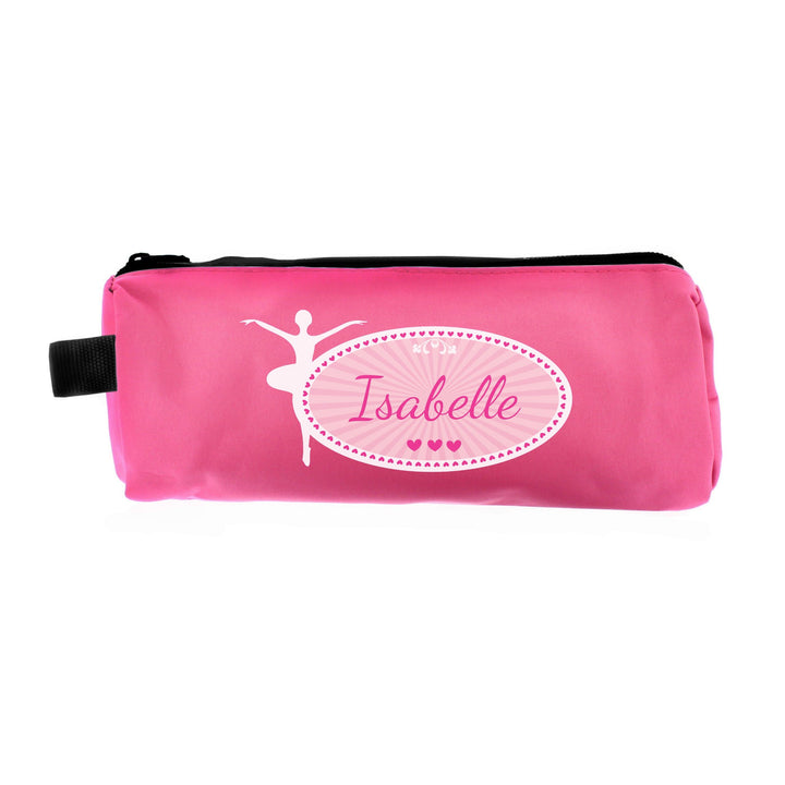 Personalised Memento Stationery &amp; Pens Personalised Ballerina Pink Pencil Case