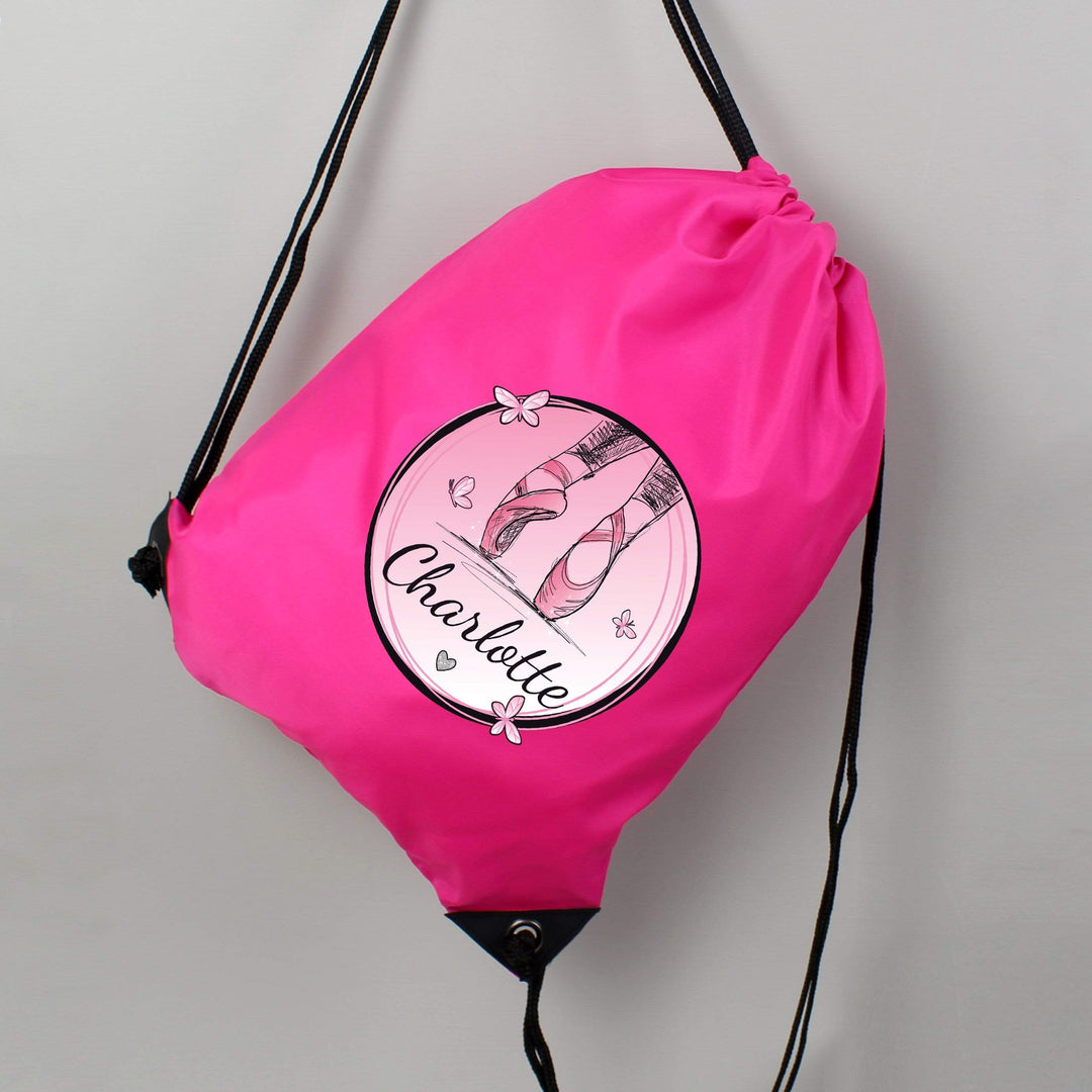 Personalised Memento Textiles Personalised Ballet Pink Kit Bag