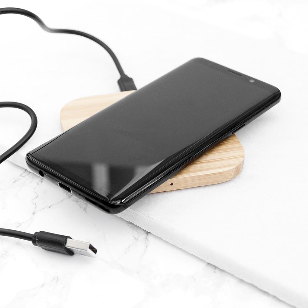 Treat Personalised Bamboo Wireless Charger