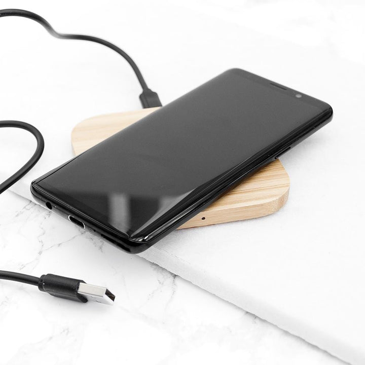 Treat Personalised Bamboo Wireless Charger