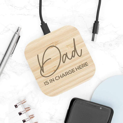 Treat Personalised Bamboo Wireless Charger