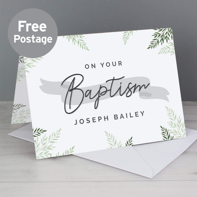 Personalised Memento Greetings Cards Personalised Baptism Card